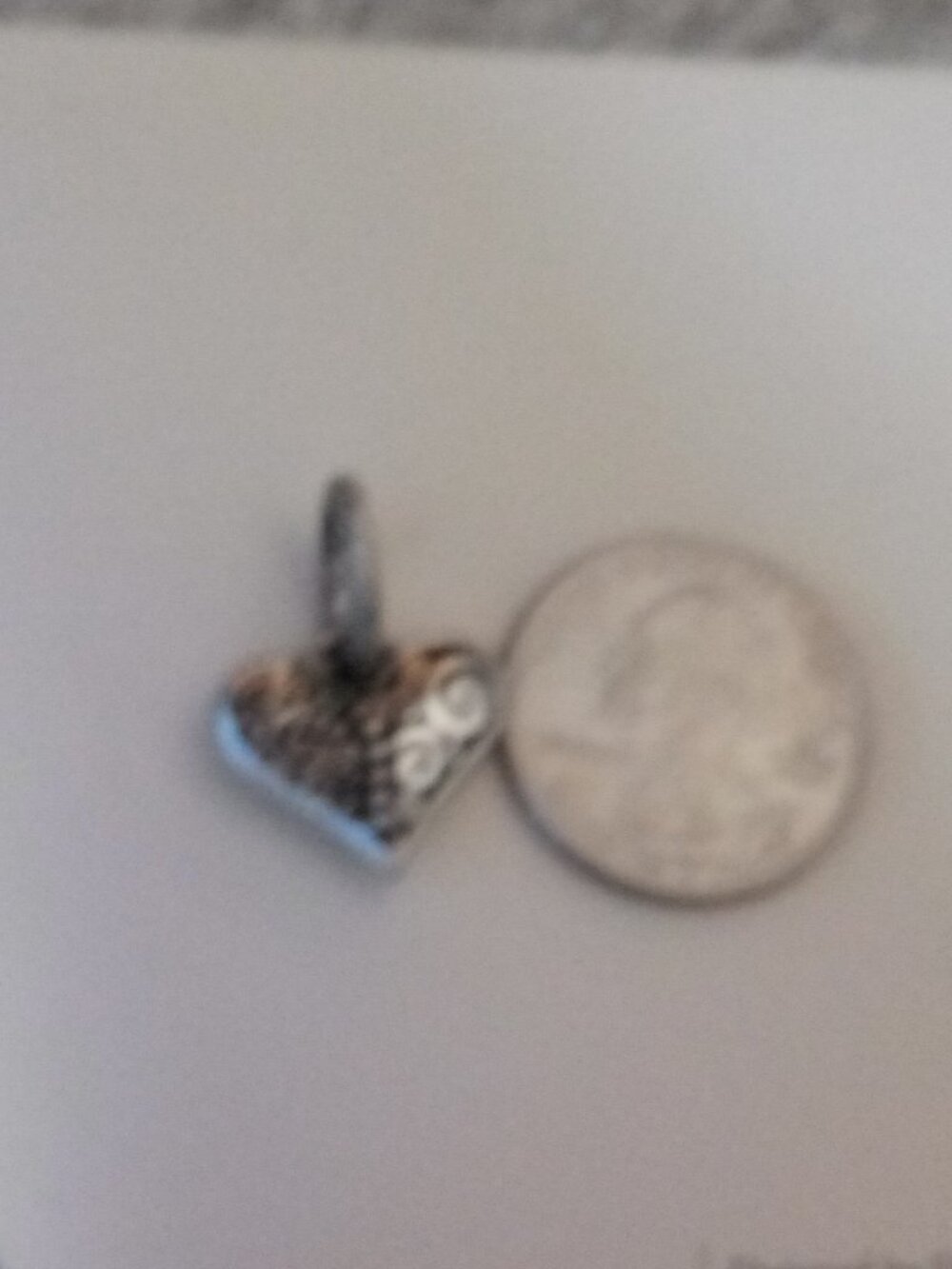 Brighton  silver heart charm pendant - Picture 3 of 3